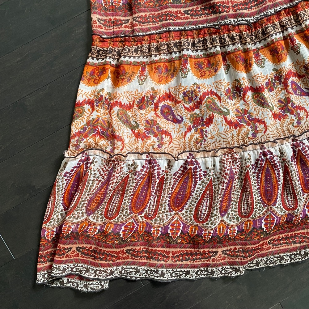 Le Chateau Multicolor Paisley Maxi Dress - Picture 4 of 10